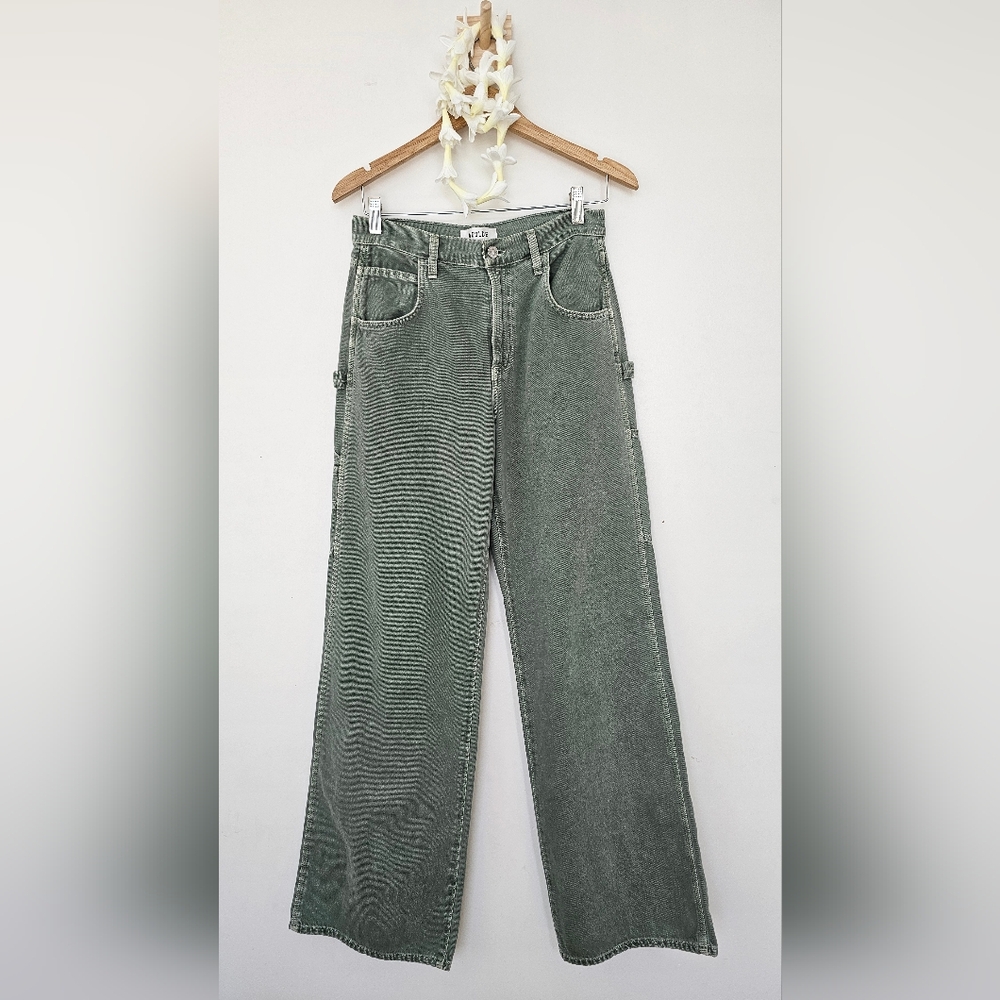 Agolde Wide Leg Pants in Gray